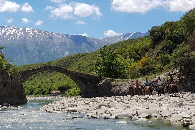Amazing Horse Riding Experience at Vjosa National Park in Permet - The picnic stop under the trees