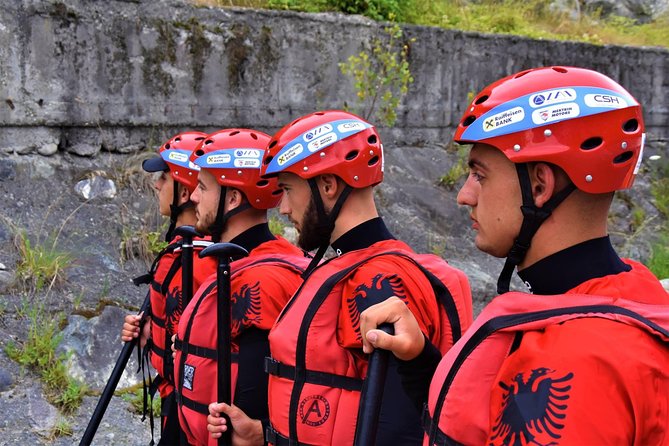 Berat Rafting, Kayaking & River Tubing – Osumi Canyons - Getting ready at Albania Adventure Resort Bigaz