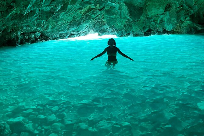 Blue Cave & Grama Bay Full Day Guided Boat Tour - Bristan Bay and its Cold War remains