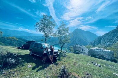 Hike on Gamti Mt & Bovilla Lake from Tirana on Luxe Land Rover