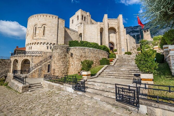 Kruja Castle ,Sari Salltik & Durrës fromTirana - Durrës Castle and the Venetian Tower