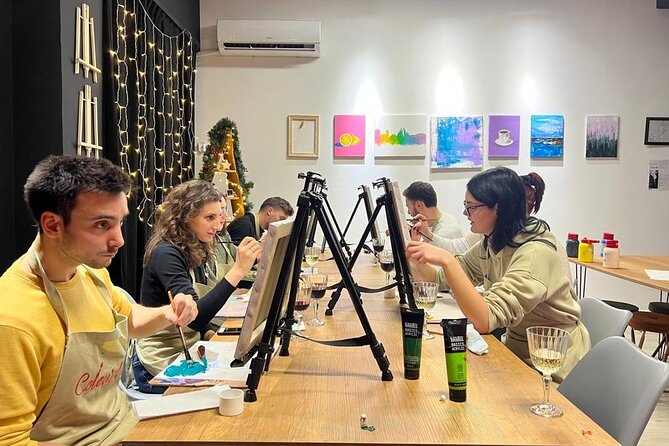 Paint and Wine - Authentic Art Workshop in Tirana - Wine, coffee, and the social side