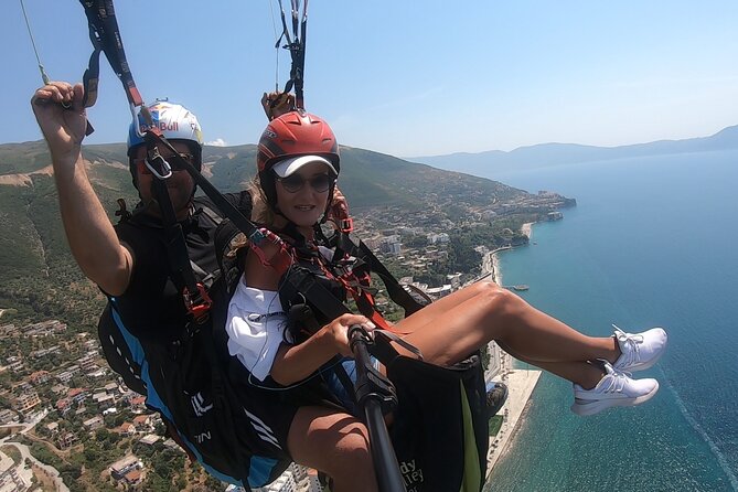 Paragliding Fly Tandem Vlora - Reaching Shashic Mountain for the tandem flight