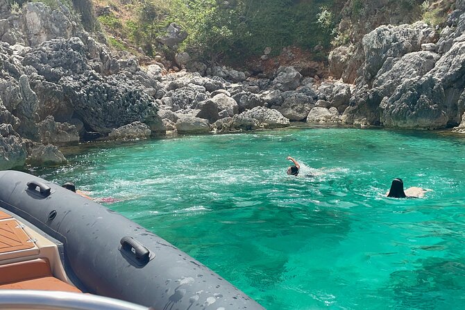 Speed Boat Tour to National Park and Grama Bay - Grama Bay combines swimming with the past