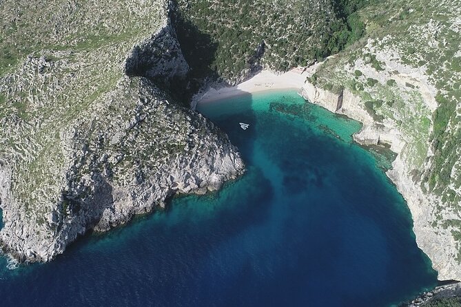 Speed Boat Tour to Vlore's Secret Blue Cave at Grama Bay - Bristani Bay and the short stop at Bear’s Bay