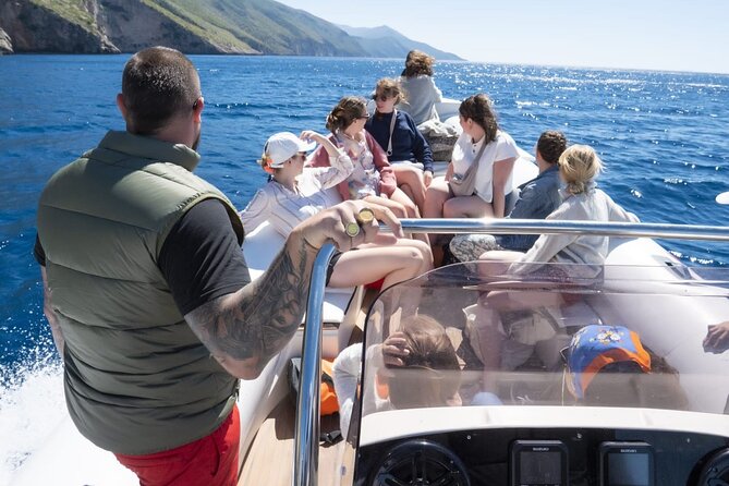 Speed Boat Tour to Vlore's Secret Blue Cave at Grama Bay - Swimming inside Vlore’s Blue Cave