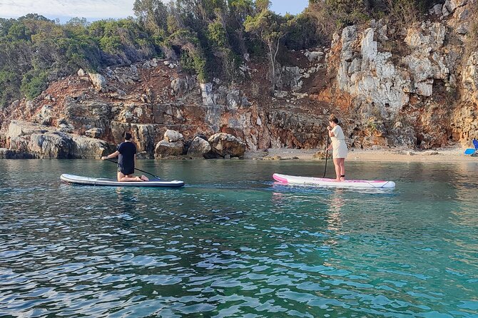 Stand Up Paddle-boarding around Ksamil islands (3 times a day) - The first lesson: useful help for complete beginners
