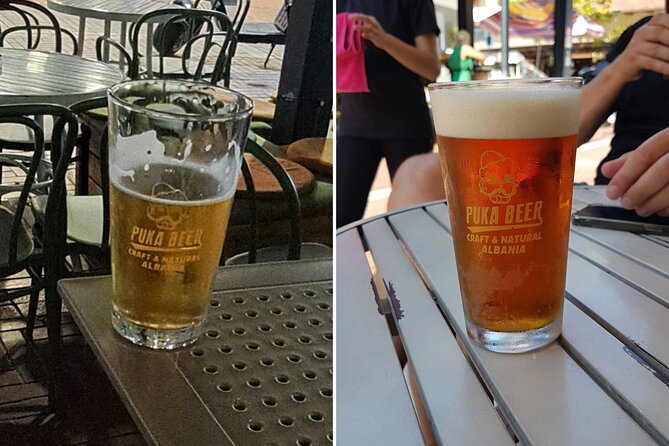 Tirana Beer, Wine and Raki Tour with Food Inclusions - Albanian craft beer at the New Bazaar