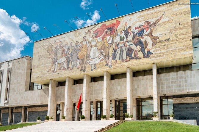 Tirana food & communism sites - 1 day - The Pyramid and the changing image of Enver Hoxha