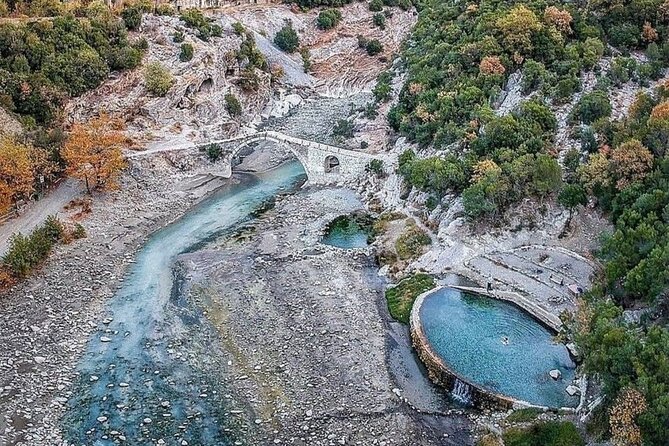 Visit Benje Thermal Baths & Kelcyra Waterfall & Langarica Canyon - Rrepet e Këlcyrës Waterfall in 30 minutes