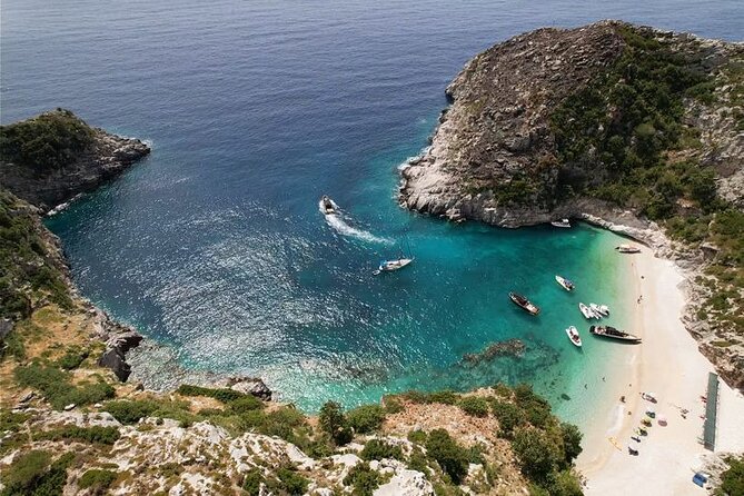 Vlore Private Boat Tour Blue Cave & Grama Bay Adventure - Dafina Bay brings a longer water stop