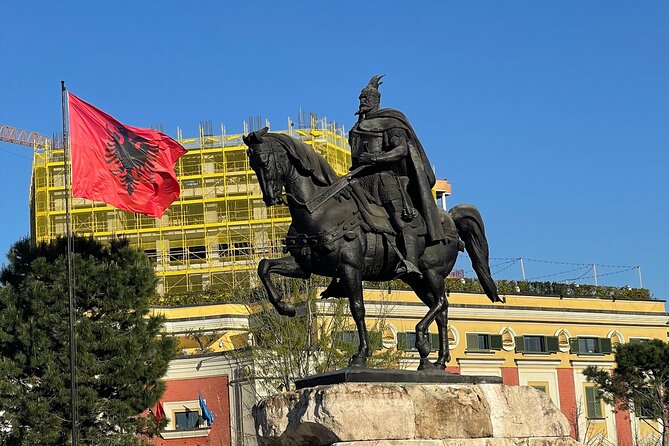 Walking Tour of Tirana - Skanderbeg Square, Et’hem Bej Mosque, and the Clock Tower