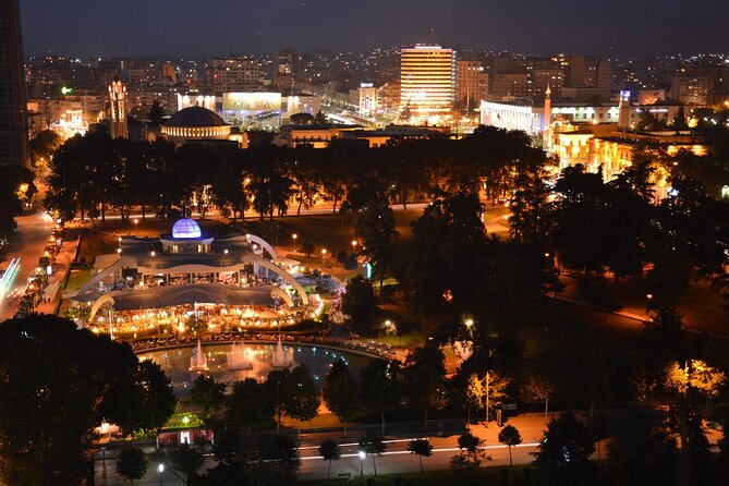 Walking tour of Tirana; History & Culture - Skanderbeg Square, the Clock Tower, and Et’hem Bej Mosque