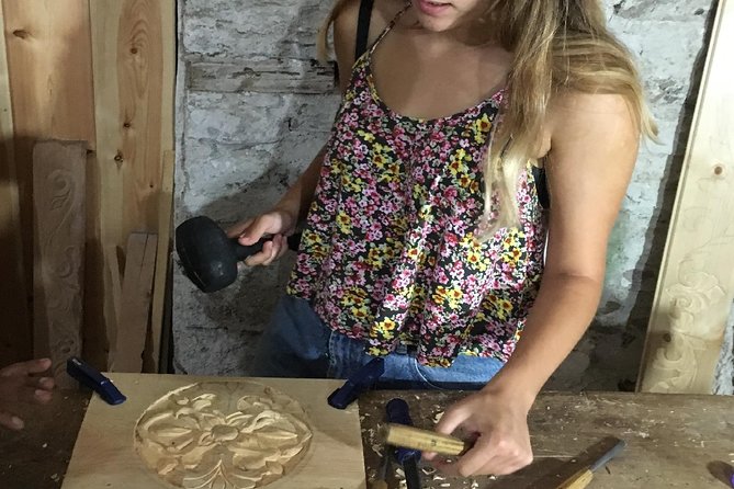 Wood Crafting Experience in Gjirokastra - Planning your design on white paper